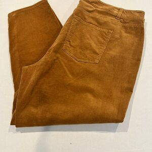 Talbots Women's Brown/Camel Corduroy Pants Slim Ankle 20WP GUC‎
